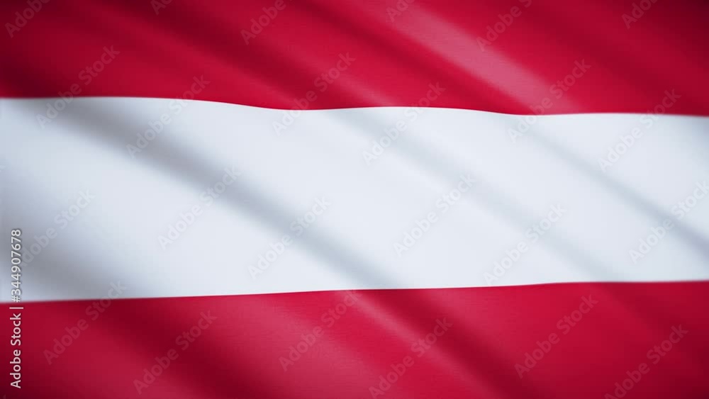 Austrian flag close-up. Fluttering in the wind. Looped video footage. 4K. HD Austrian flag close-up. Fluttering in the wind. Looped video footage. 4K. HD