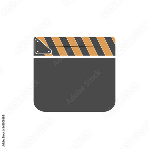 clapper icon trendy flat design