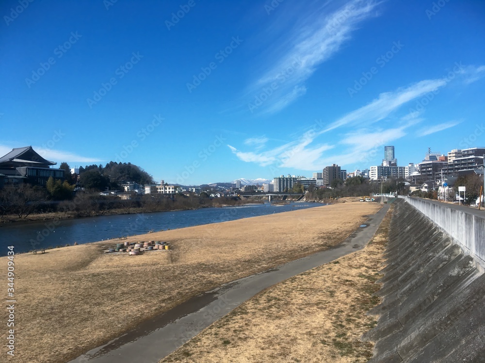 愛宕橋と広瀬川 愛宕橋と広瀬川