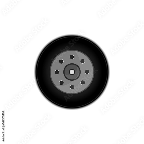 vector illustration of car tire design