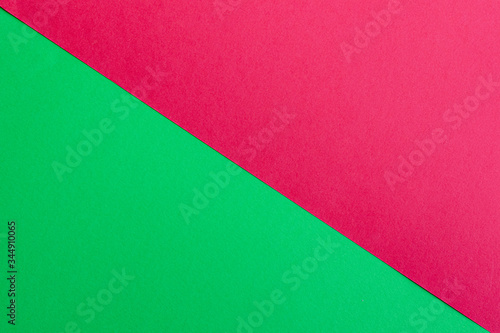 Green and red color paper texture background.