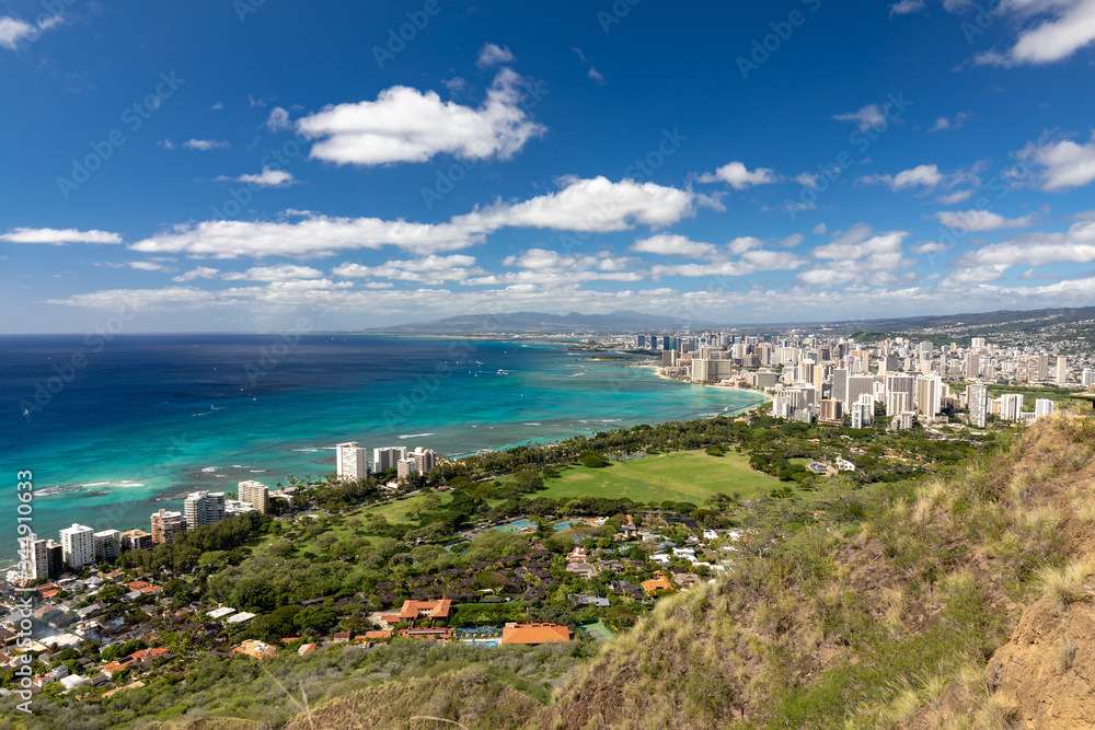 Naklejka premium Oahu Hawaii