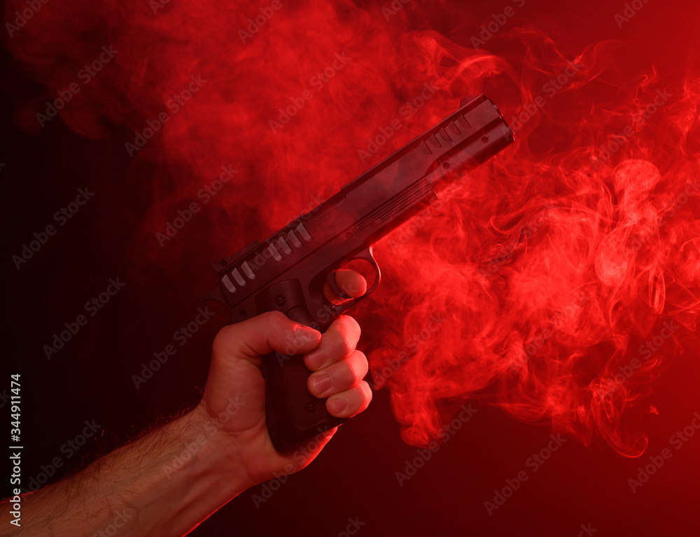 Man holding a gun