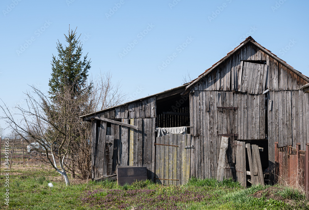 Old abandoned wooden barn Old abandoned wooden barn