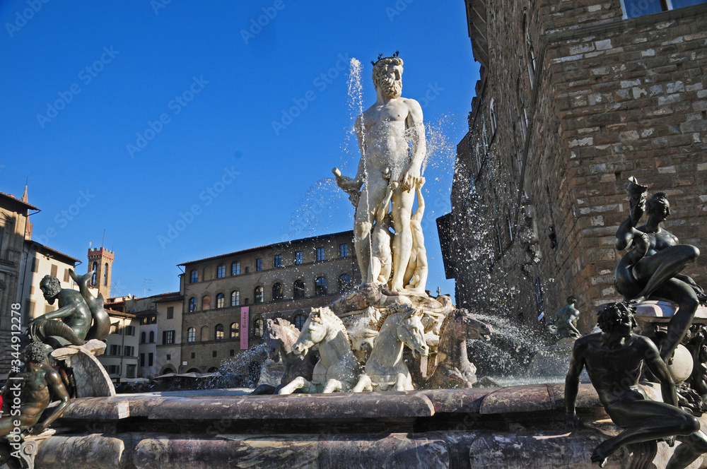 Firenze, la fontana del Nettuno
