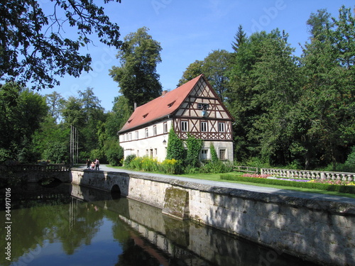 Schlossgarten, Schlossgraben und Vorburg Wasserschloss Mitwitz