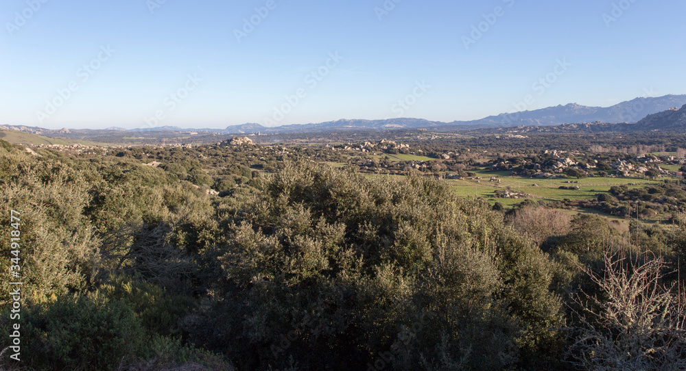 A beautiful country landscape in Sardinia A beautiful country landscape in Sardinia