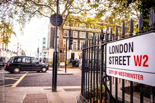 Canvas Print LONDON- London Street street sign in London's West End.