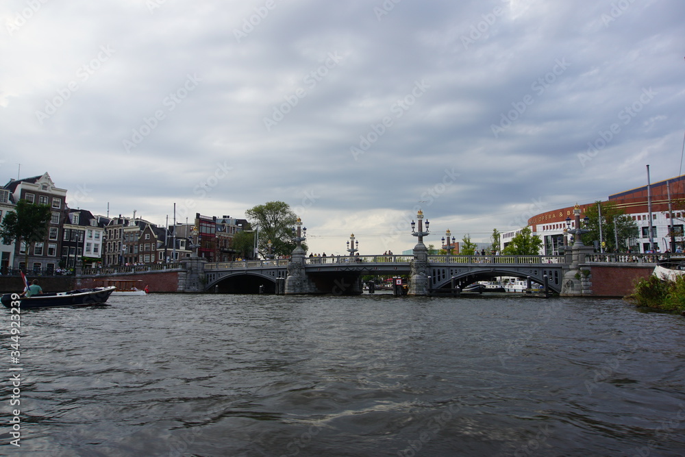Amsterdam bridges, canals, September 2019