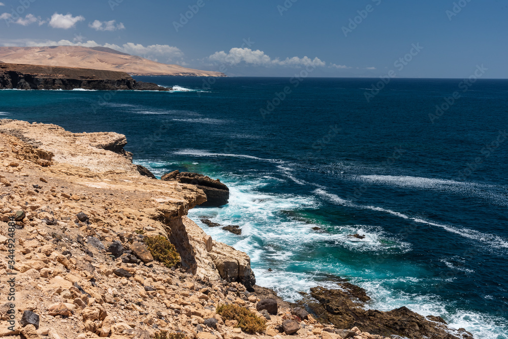 cliffs of FUERTEVENTURA in Spain cliffs of FUERTEVENTURA in Spain