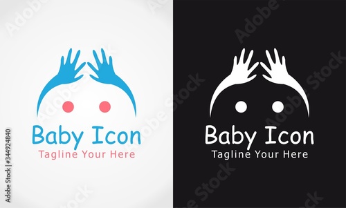 hand icon baby logo