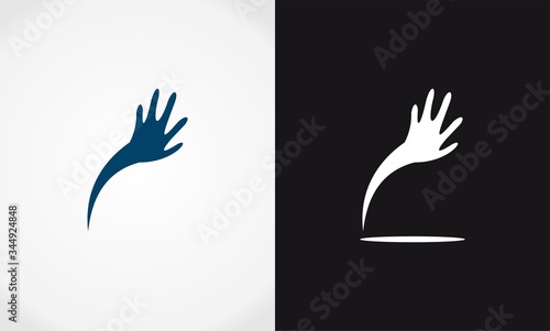 hand icon vector logo