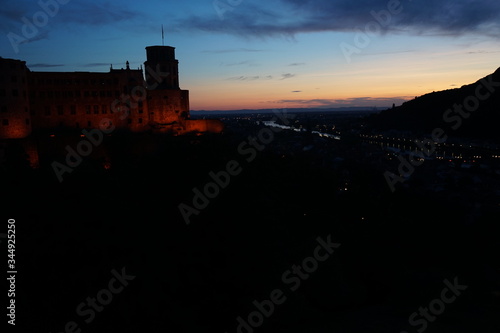 Fototapeta Naklejka Na Ścianę i Meble -  Heidelberg Sonnenuntergang