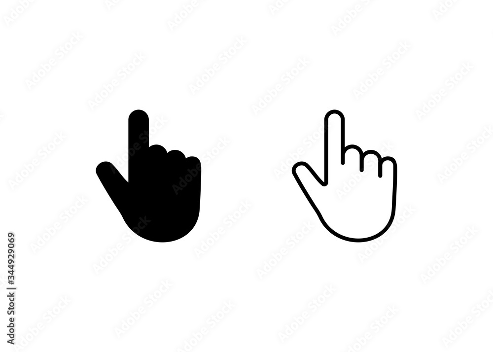 cursor icon, Hand cursor sign and symbol vector design cursor icon, Hand cursor sign and symbol vector design