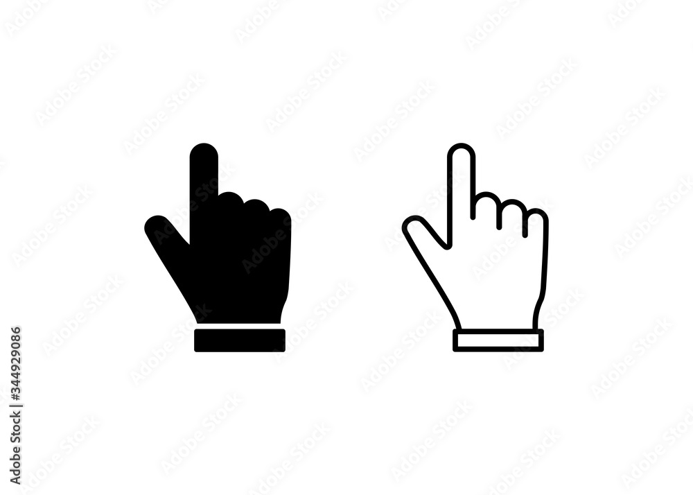 cursor icon, Hand cursor sign and symbol vector design cursor icon, Hand cursor sign and symbol vector design