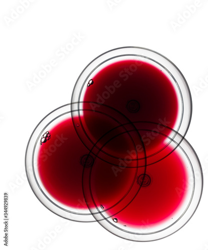 abstract red wine glasses
