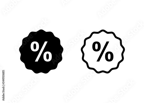 Discount label icon, Discount label sign and symbol vector design