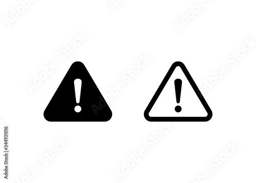 Danger icon, warning icon sign and symbol vector