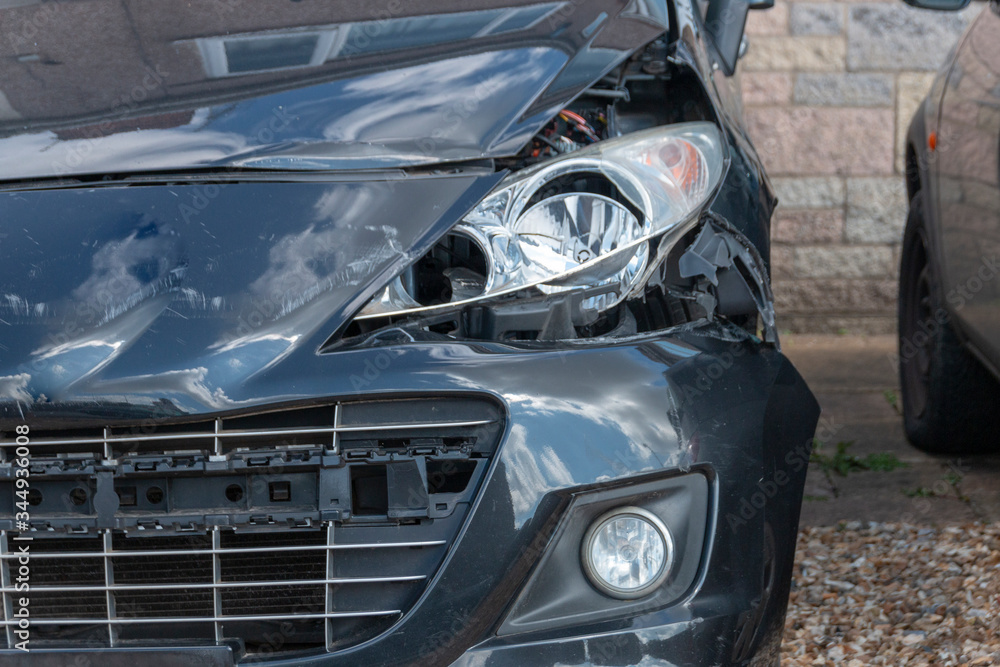 Damaged car Damaged car