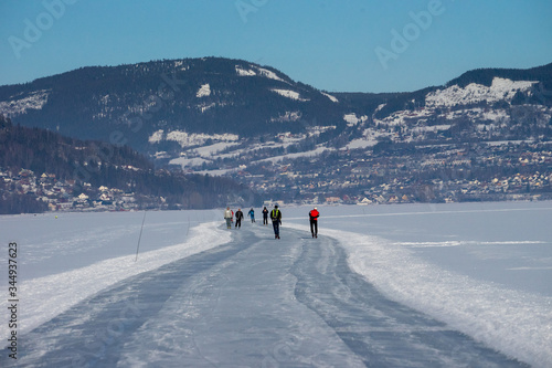 Mjøsa in winter
