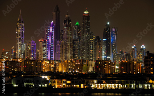 Wallpaper Mural Skyline of Dubai at night. Torontodigital.ca