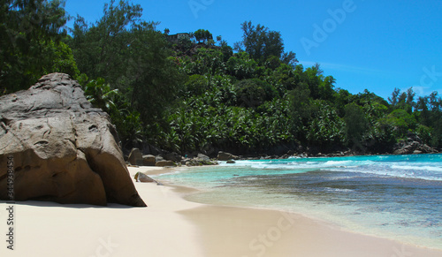 tropical beach with turquoise water