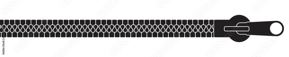 zipper icon isolated on white background, vector illustration. zipper icon isolated on white background, vector illustration.