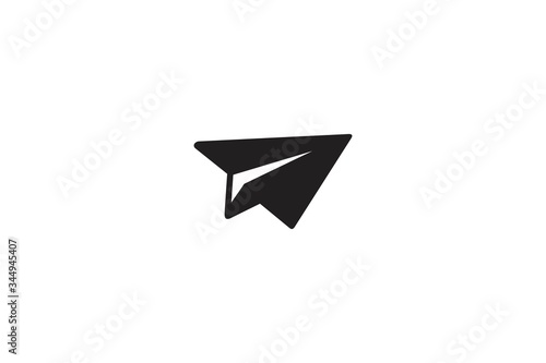 Paper plane icon. Send message vector symbol. sign for mobile concept and web design.