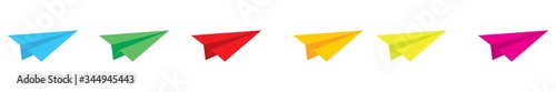 Wallpaper Mural Paper plane icon. colorful Send message line vector symbol. sign for mobile concept and web design. Torontodigital.ca