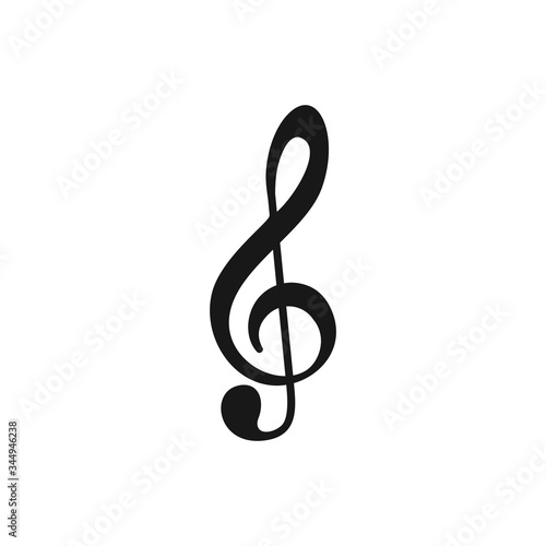 Music notes icon. Vector symbols on white background.