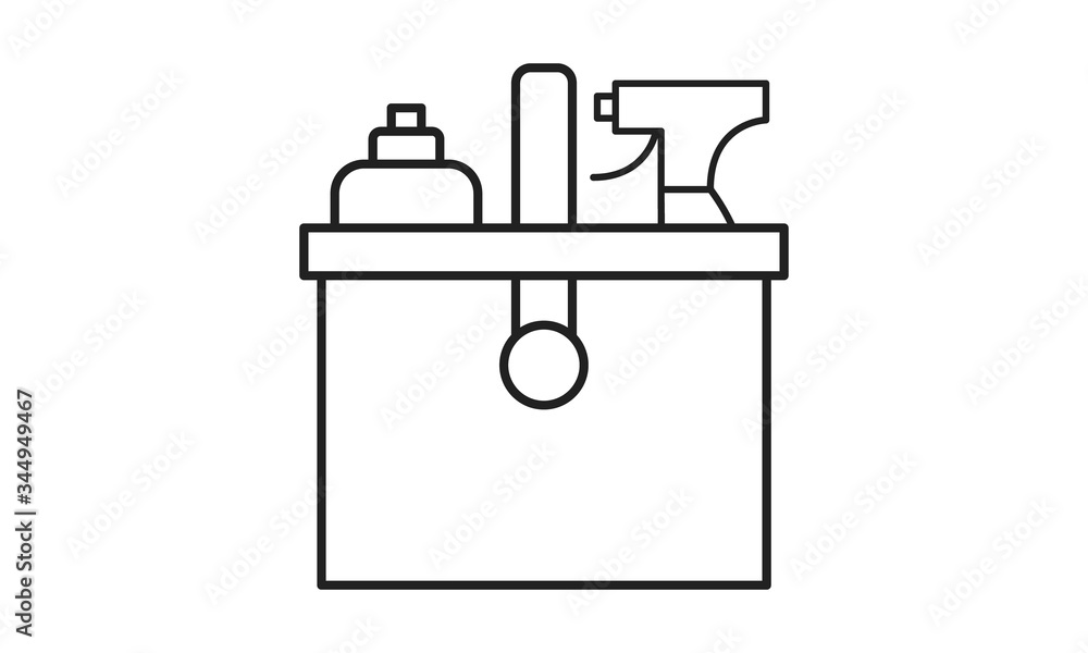 Cleaning, bath, laundry, household, cleaner free vector icon Cleaning, bath, laundry, household, cleaner free vector icon