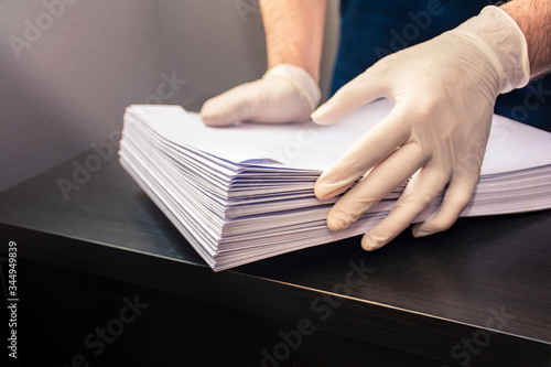 Handling envelopes and mail safely