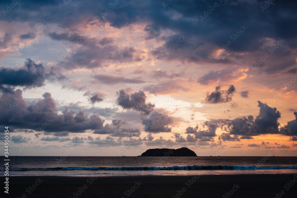 Manuel Antonio beach at sunset, Quepos, Costa Rica, Central America Manuel Antonio beach at sunset, Quepos, Costa Rica, Central America