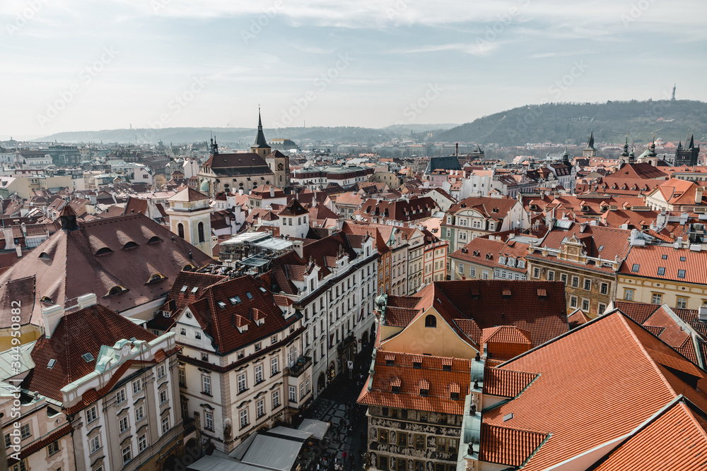 Obraz premium Prag Marktplatz Altstadt Rathaus Kulturdenkmal Aussicht