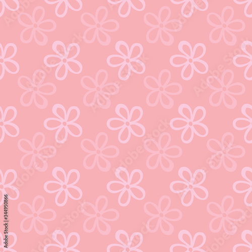 Floral vector repeat. Perfect for home  kids  stationary  wrapping  scrapbooking.