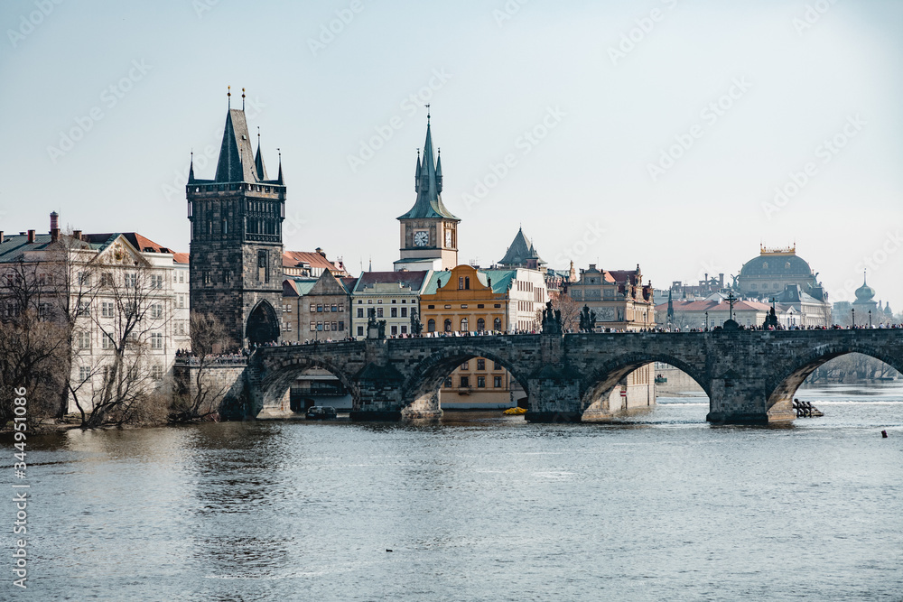Prag Altstadt Karlsbrücke Kulturdenkmal Moldau