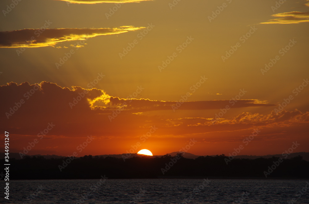 Naklejka premium Sunset