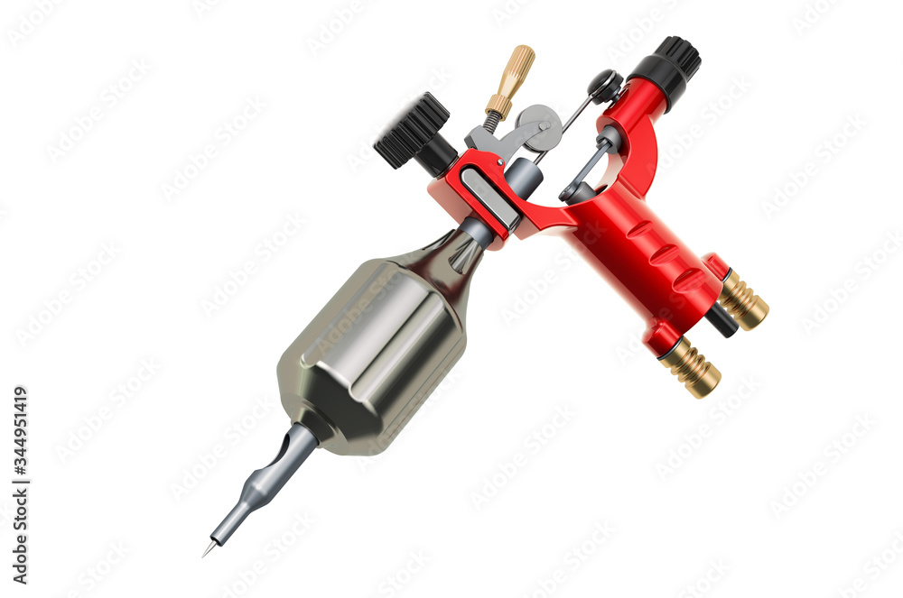 Tattoo machine, 3D rendering Tattoo machine, 3D rendering