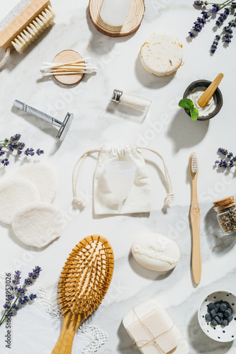 Zero waste products for personal care. photo