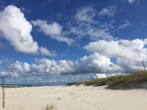 Fototapeta Naklejka Na Ścianę i Meble -  sand beach and blue sky