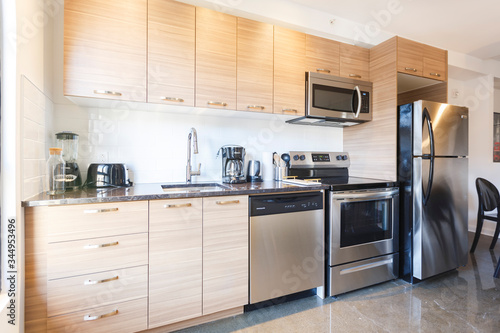 House kitchen with appliances