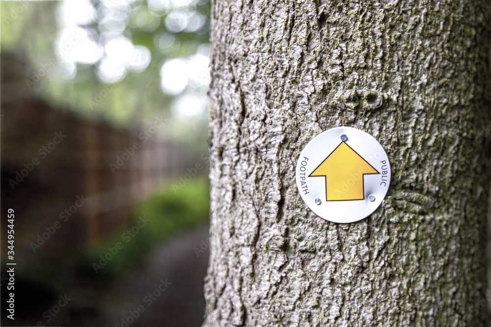 Naklejka premium Public Footpath