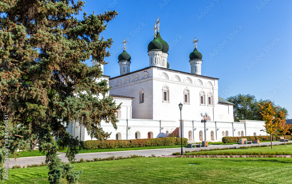 Assumption Cathedral and the bell tower of the Astrakhan Kremlin. Russia Assumption Cathedral and the bell tower of the Astrakhan Kremlin. Russia