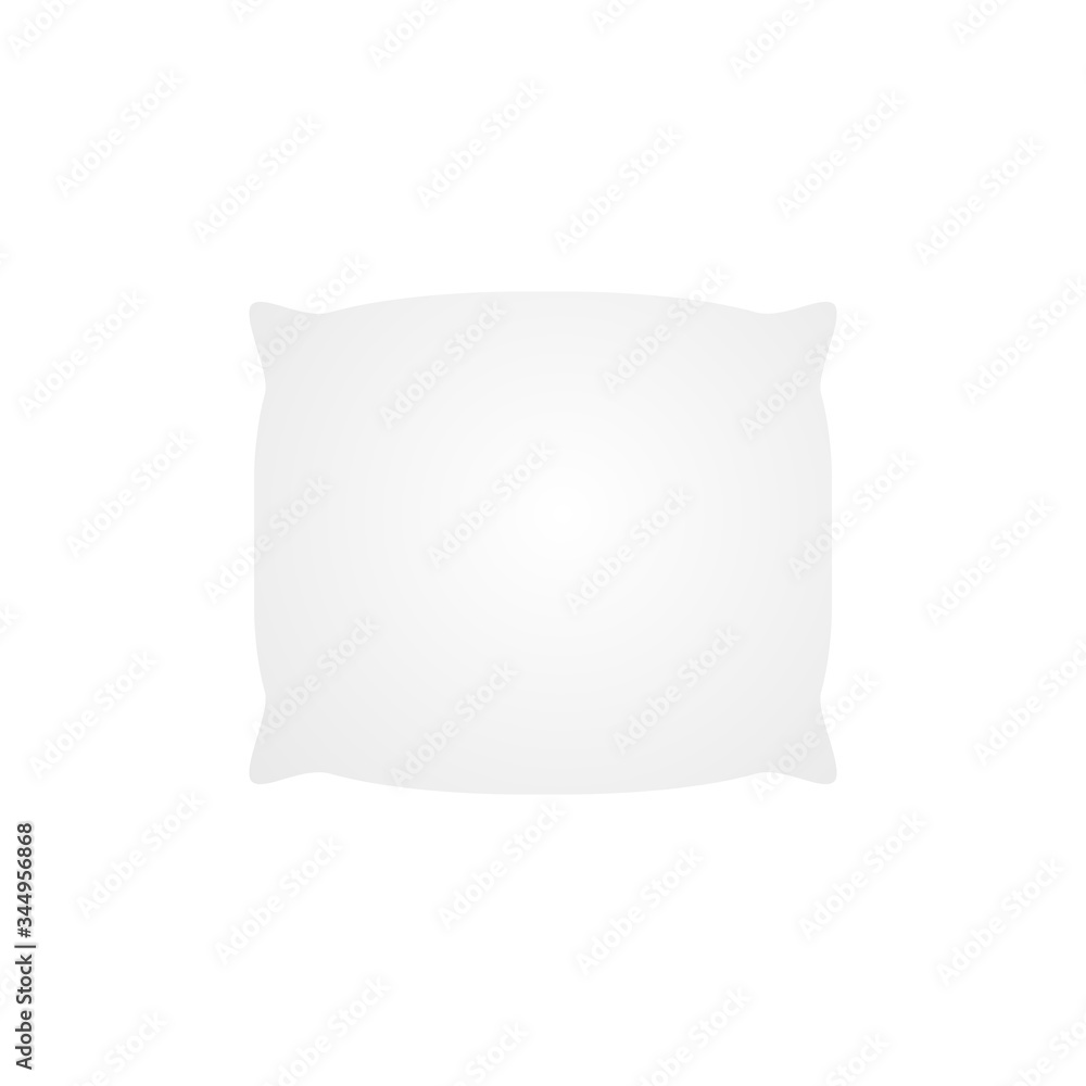 Pillow icon vector illustration isolated on white background.