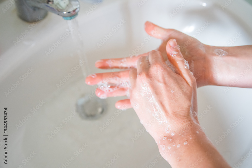 Washing hands rubbing with soap man for corona virus prevention, hygiene to stop spreading coronavirus. Washing hands rubbing with soap man for corona virus prevention, hygiene to stop spreading coronavirus.