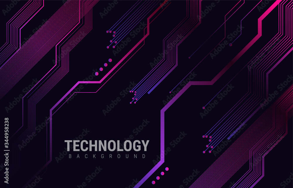 Obraz premium Circuit board design background.Abstract communication technology.