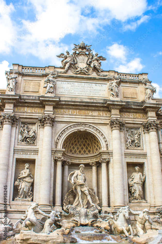 Trevi Fountain (in italian Fontana di Trevi) Rome Italy