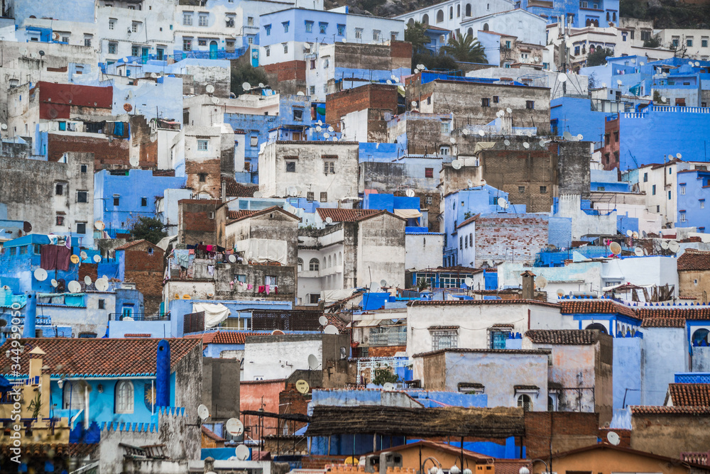 blue city in morocco