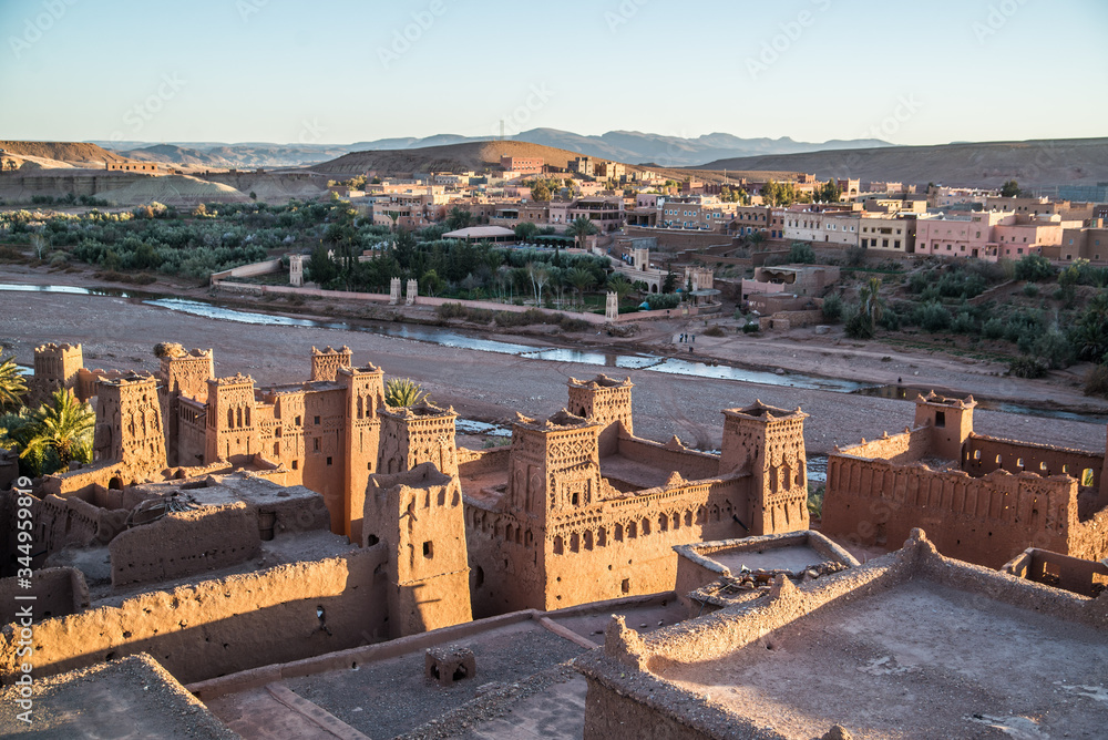 view of the city of the city in desert of morocco