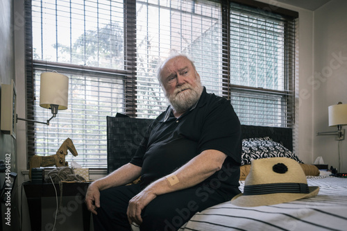 Portrait of a Senior Grieving Man Widower